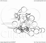 Dodgeballs Hitting Boy Royalty Outline Illustration Cartoon Rf Clip Toonaday sketch template