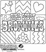 Scout Girl Coloring Pages Brownie Getdrawings sketch template