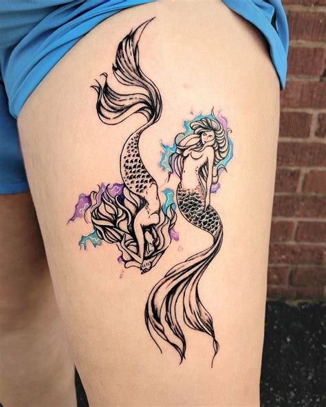 Mermaids Tattoo Mermaid Tattoo Designs Mermaid Tattoos Pisces Tattoos