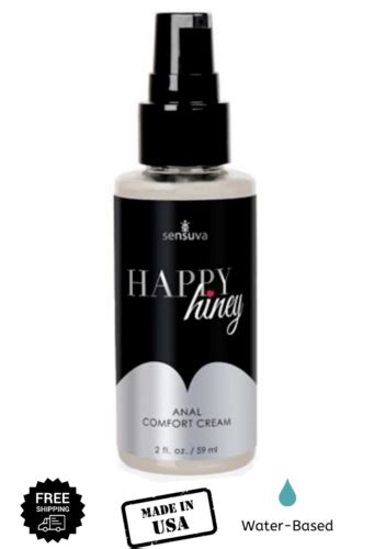 Sensuva Happy Hiney Anal Comfort Cream 2oz Cherry Scented Butt Relaxer