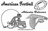 Falcons Atlanta Pages Coloring Clipart Football Template South American sketch template