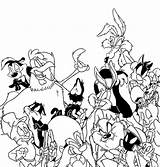 Looney Tunes Coloring Pages Cartoon Characters Toons Printable Drawing Tune Lineart Coloring4free Print Color Deviantart Freak Winter Getdrawings Getcolorings sketch template
