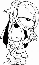 Droopy Magnifying Glass Coloring Pages Gif Magnify Lens Drawing Drawings Getdrawings sketch template