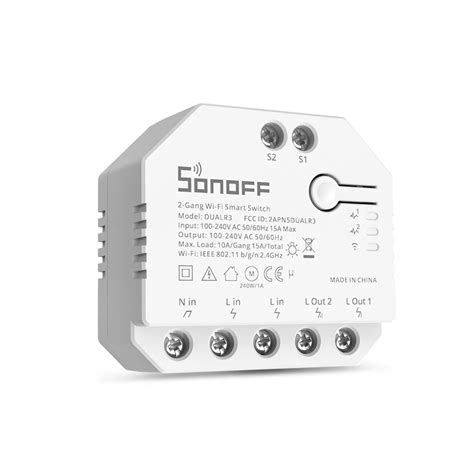sonoff dual   power monitoring switch module dualr configuration  tasmota