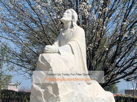 marble religious famous outdoor jesus praying statue