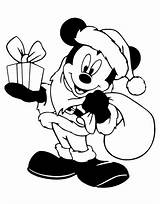 Topolino Colorare Natale Disegni Xmas Disneyclips Natalizio sketch template