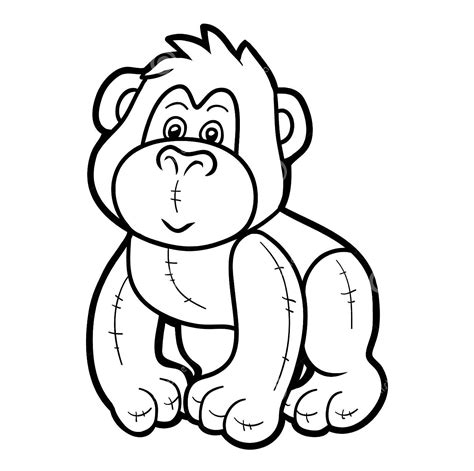 gorilla coloring pages    print