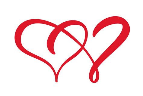 love heart signs romantic vector illustration icon symbol join
