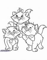 Marie Coloring Pages Disney Cat Aristocats Printable Princess Toulouse Sheets Berlioz Elsa Duchess Disneyclips Color Template Book Printables Gif Print sketch template