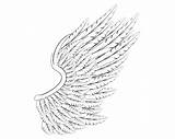 Lineart Wing Angel Study Deviantart sketch template