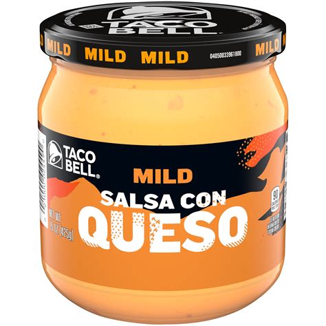 taco bell mild salsa  queso cheese dip  oz jar walmartcom walmartcom