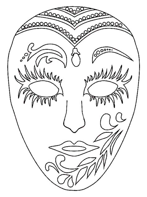 maskers kleurplaten fantasie