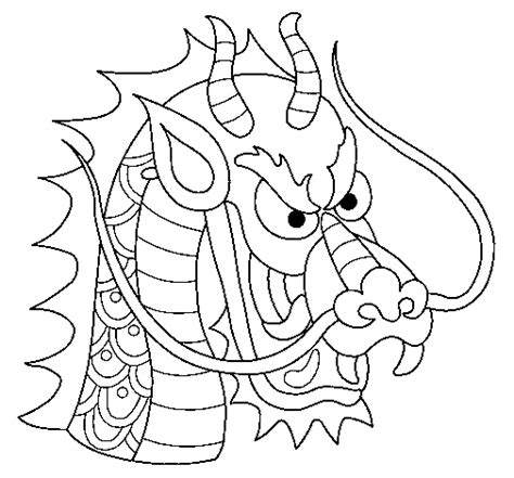 dragons head coloring page coloringcrewcom