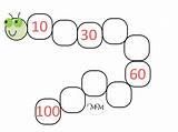 Counting Skip Caterpillar Count Tens Worksheet Number Backwards Numbers Completed Example Blank Mathswithmum sketch template