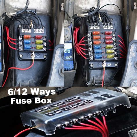 ways fuse box vv caravan car boat marine fuse box holder  led indicator walmart