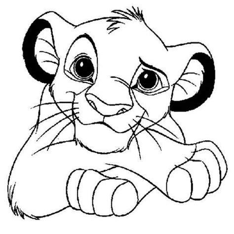 baby simba coloring pages getcoloringpagescom