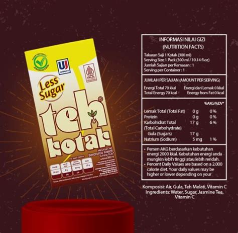 teh kotak jasmine tea instant  ml  sugar toko indonesia