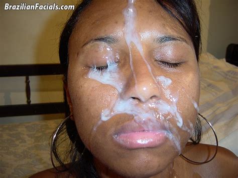 swarthy tanlined latina takes a shower after getting her face cum plastered