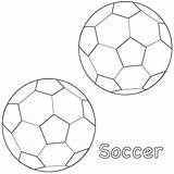 Coloring Soccer Balls Sports Ball Pages Football Kids Drawing Print Cup Two Color Goal Bat Father Activity Printable Sphere Fathers sketch template