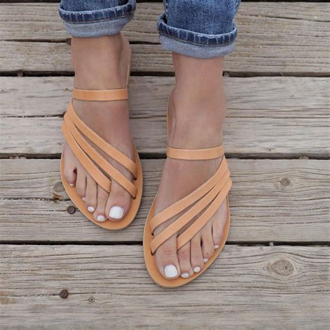 amazoncom greek leather sandals slip  gladiator sandals strappy
