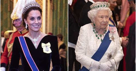 Королева Елизавета ii и Кейт Миддлтон в драгоценных тиарах блистали на
