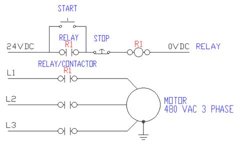 wire control start stop circuit