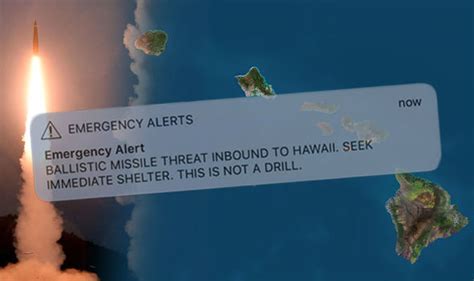 hawaii missile warning false ballistic missile alert issued as