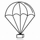 Parachute Clipart Coloring Template Colouring Pages Getdrawings sketch template