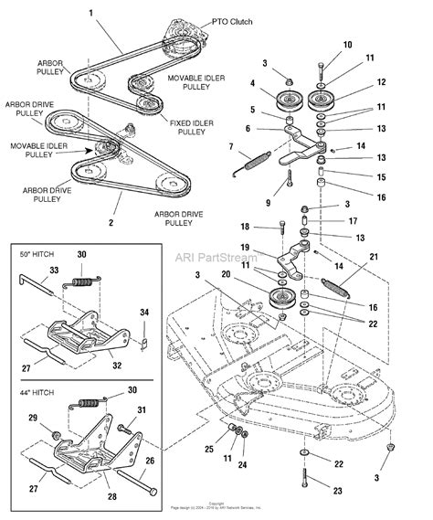 simplicity   mower deck belt diagram