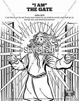 Coloring Am Door Pages John Sunday School Sharefaith sketch template