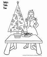 Christmas Tree Coloring Pages Table Sheets Cartoon Traceable Kids Sheet Library Clipart Honkingdonkey Popular Meaning Children Fun These Great sketch template