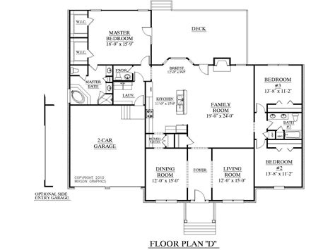 bedroom house plans   square feet house plans