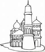 Coloring Russia Pages Russian Kremlin Hundertwasser Cathedral Clipart Printable Color Kids Architechture Coloringpages101 Ausmalbilder Moscow Architecture Malvorlagen Flag Popular House sketch template
