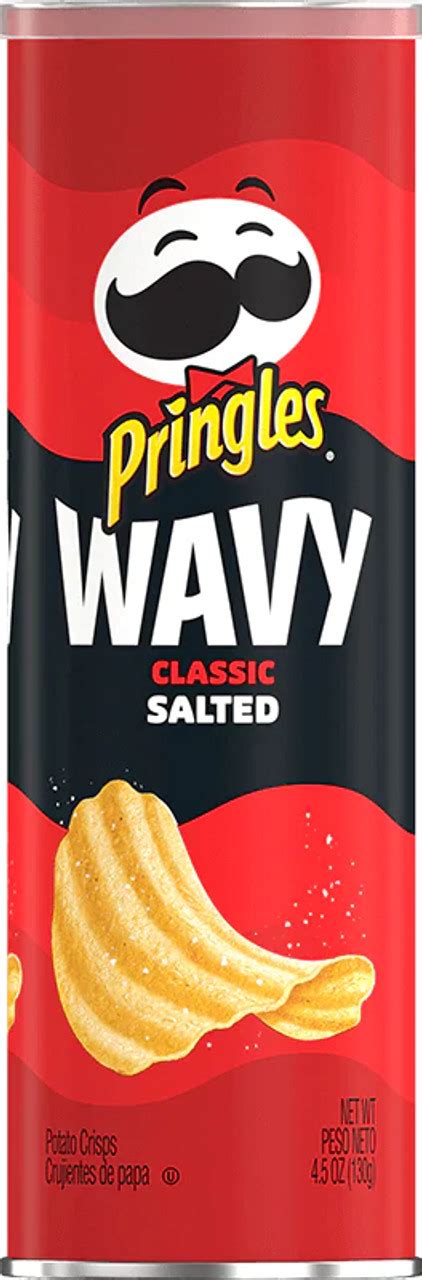 pringles wavy classic salted crisps  usa candy factory