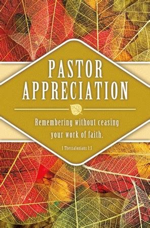 pastor appreciation remembering  work  thessalonians  kjv