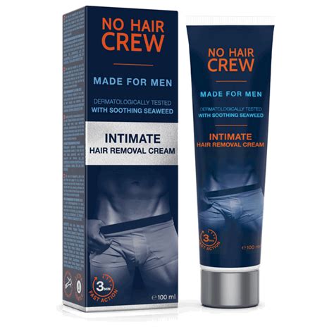 no hair crew intimate hair removal cream for men