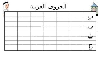 arabic alphabet chart  arabic englishresources tpt