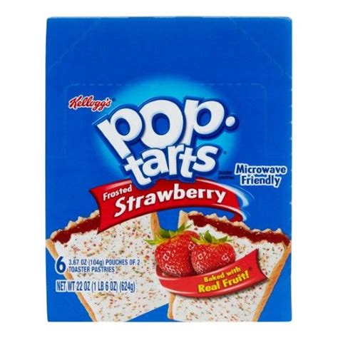 kellogg s pop tarts frosted strawberry 36 ct pop tarts pop tart