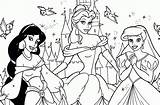 Princesas Colorear sketch template