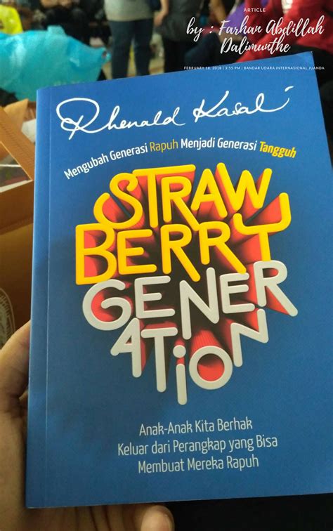 kutipan buku  strawberry generation farhan dalimunthe