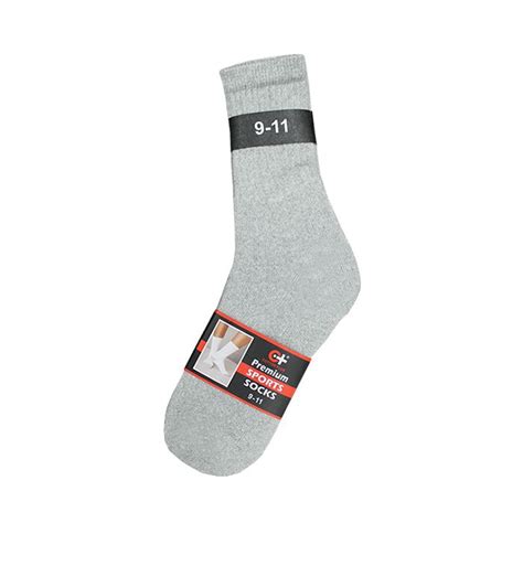 units  mens grey sport crew socks sock size   mens crew socks