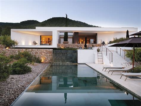 natural design  modern style luxurious villa  ibiza