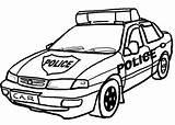 Police Car Coloring Pages Cars Printable Kids Colouring Everfreecoloring Race Para sketch template