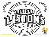 Coloring Pages Nba Basketball Logo Logos Printable Chicago Warriors Bulls Detroit State Golden Team Sports Spurs 76ers Color Tigers Hornets sketch template