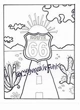 Coloring Pages Rock Texas Desert Route 66 Highway Mineral Rangers Print Drawing Printable Color Adult Star Book History Oklahoma Igneous sketch template