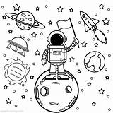 Astronaut Landed Xcolorings Astronauts Nasa 1280px sketch template