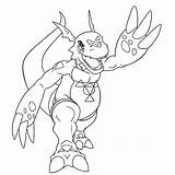Coloring Pages Digimon Omnimon Template sketch template