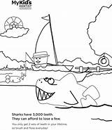 Shark Coloring Pages Clark Teeth Tooth Printable Authentic Getcolorings Getdrawings Colorings sketch template