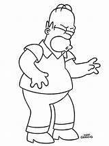 Homer Colouring Coloringpage sketch template
