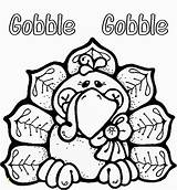 Gobble Thanksgiving sketch template